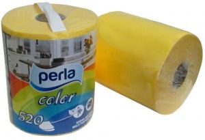 Perla Color Полотенца кухонные двухслойные Желтые 520 листов