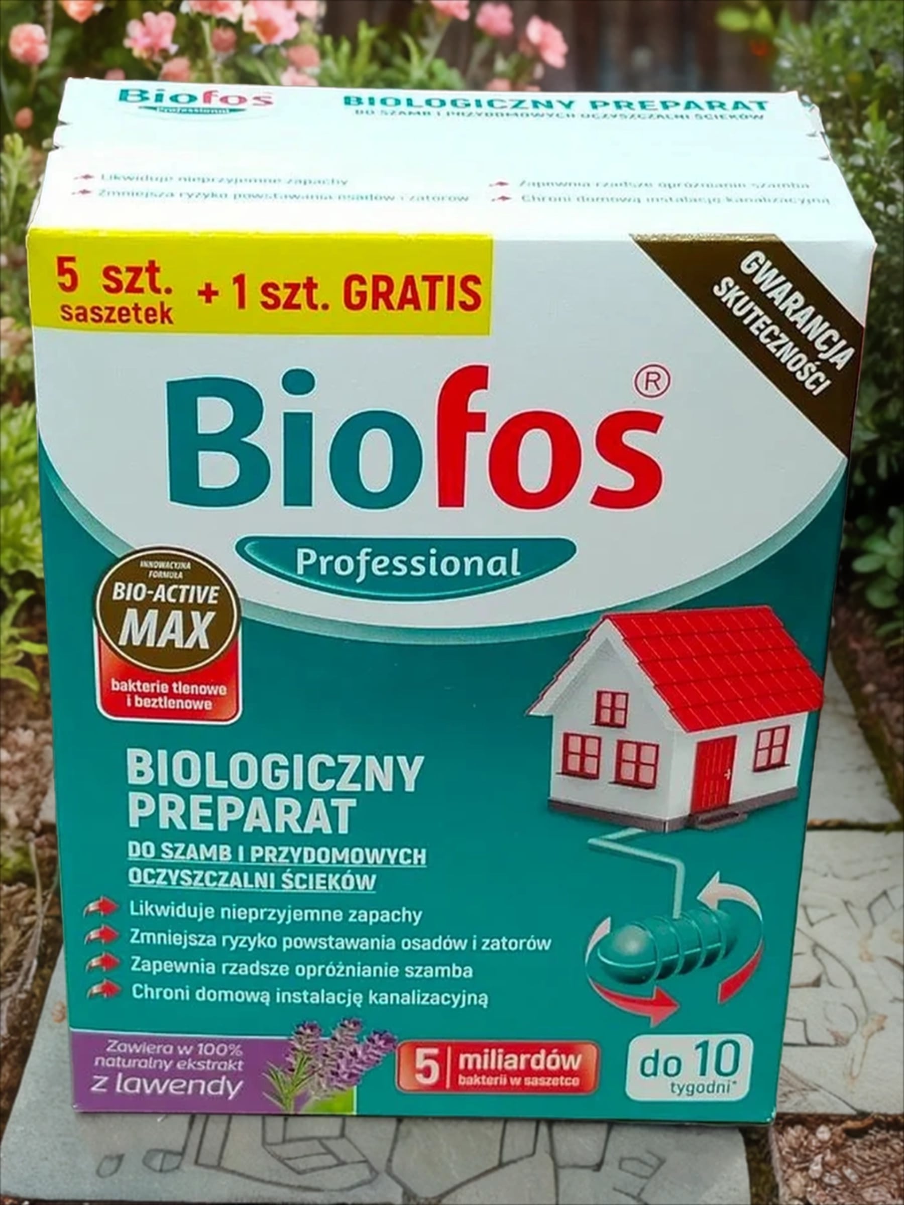 Biofos Professional Биологиеческий препарат для септиков, дачных туалетов и придомовых очистных станций 150 гр 6 пакетиков по 25 гр