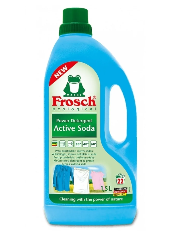 Frosch Жидкое средство для стирки отбеливающее с Содой 1.5 л на 22 стирки