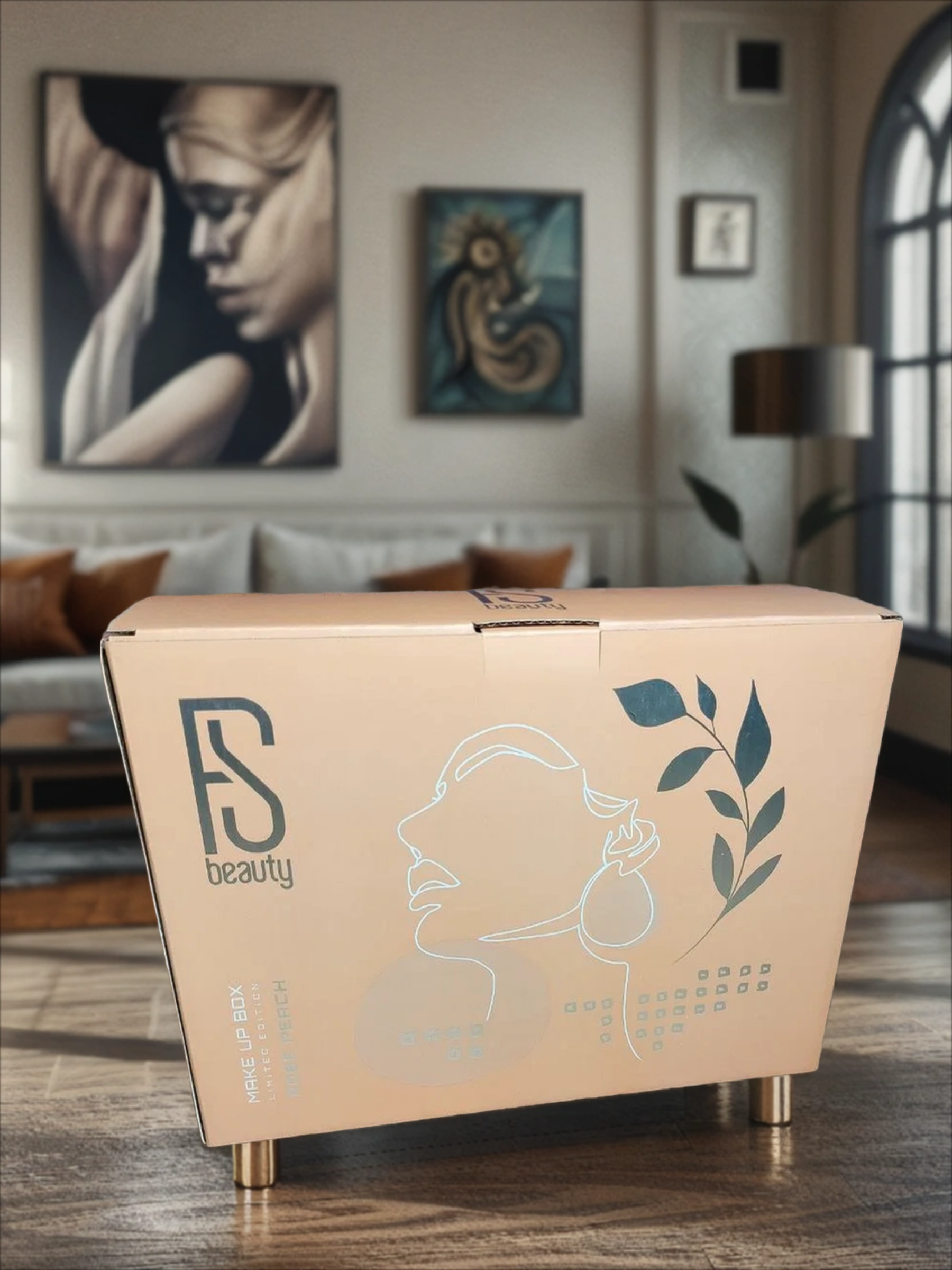 FS Beauty Rose Peach Make Up Box 50 Подарочный набор декоративной косметики в чемодане