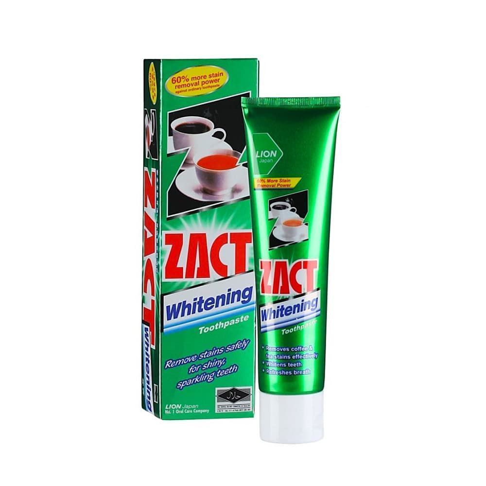 Lion Thai Zact Whitening Зубная паста отбеливающая 150 гр в коробке