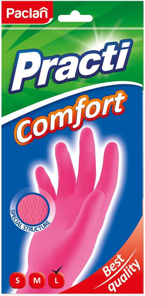 Paclan Practi Comfort Перчатки резиновые размер L