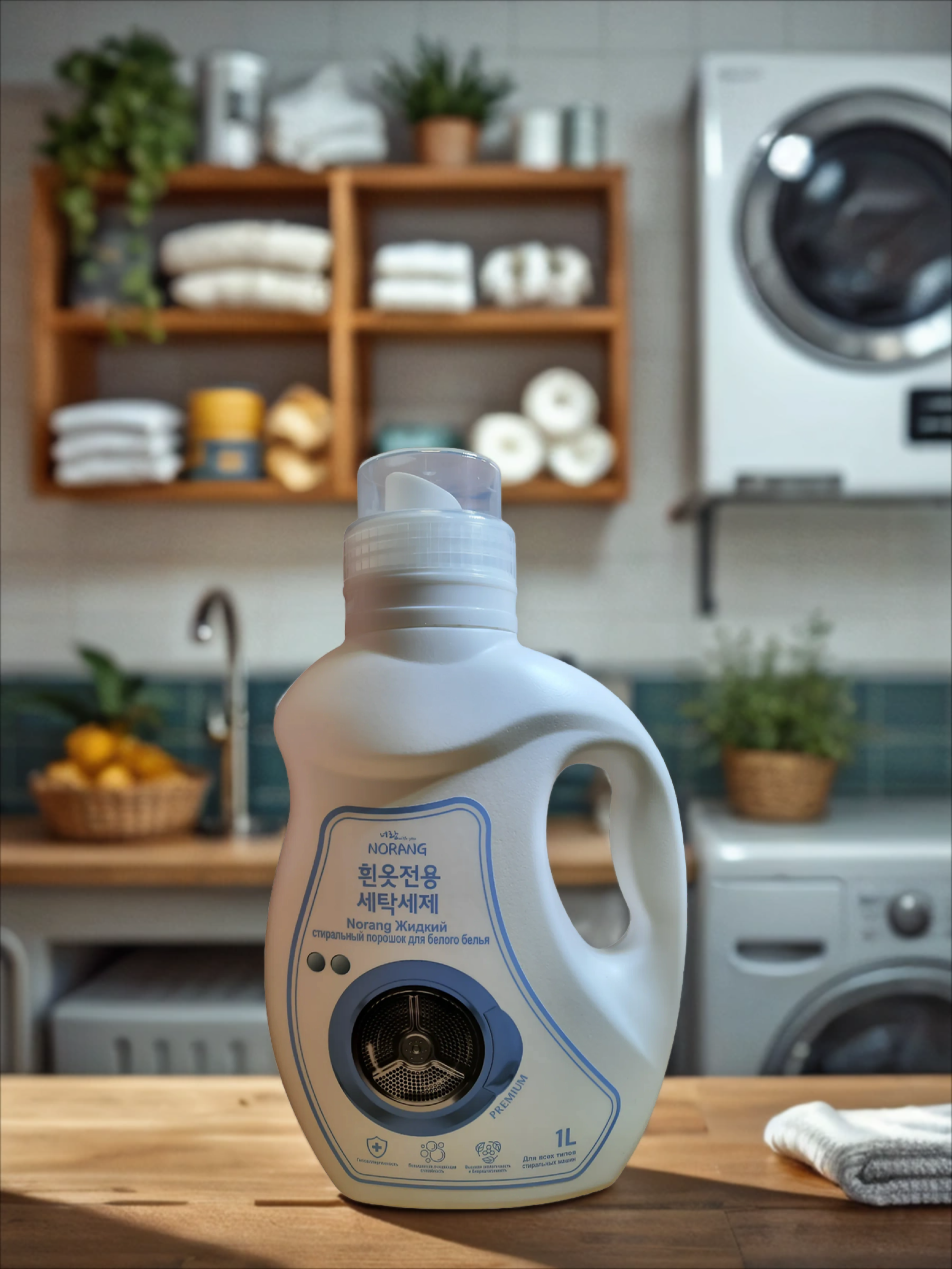 Norang Laundry Detergent White Гель для стирки белого 1 л на 50 стирок