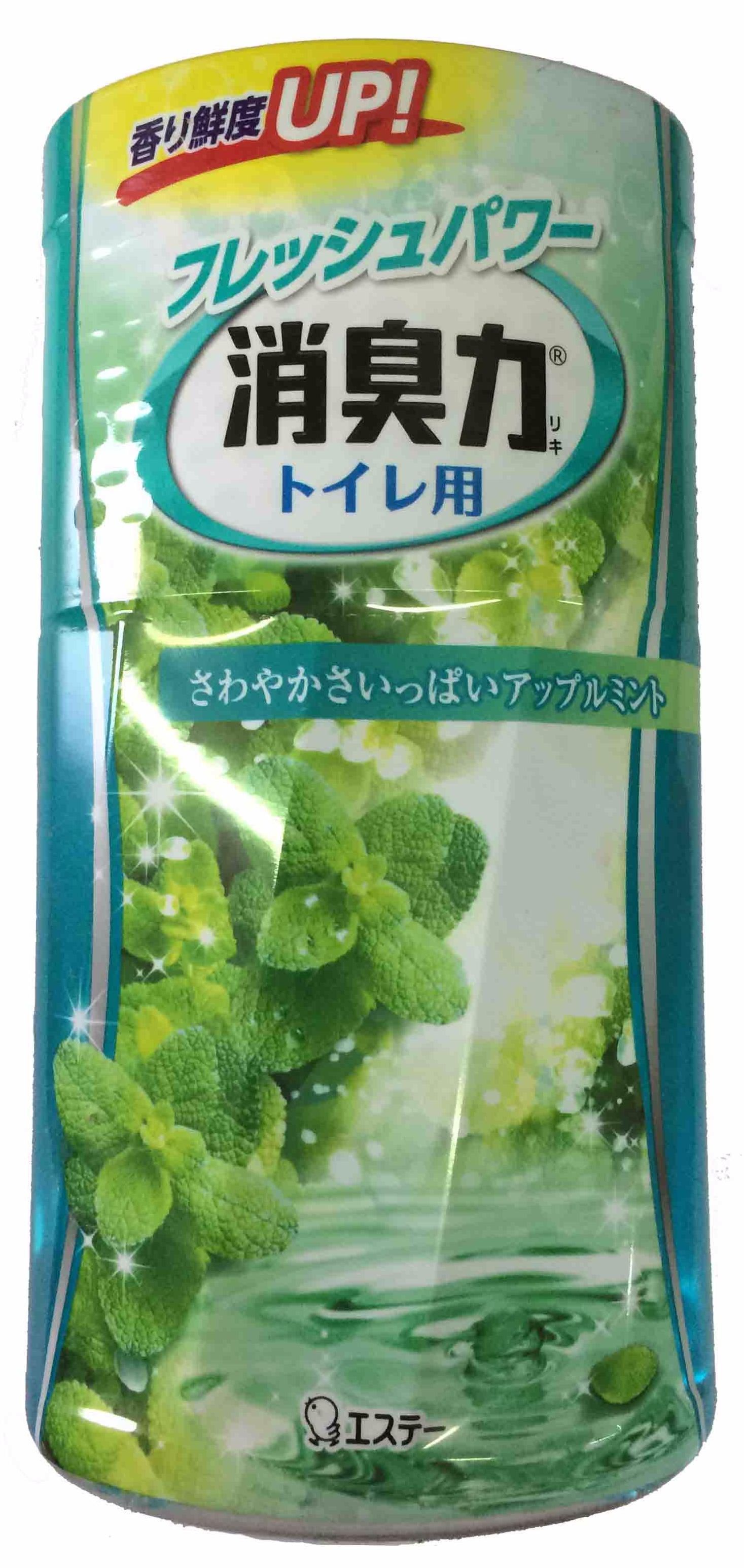 ST Shoushuuriki Жидкий дезодорант – ароматизатор для туалета c ароматом яблочной мяты 400 мл