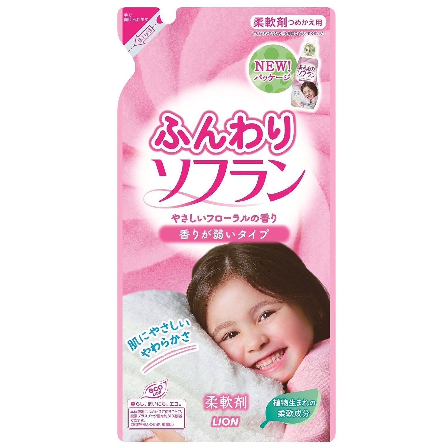 Lion Soflan Кондиционер для белья Воздушный смягчающий 500 мл запасной блок