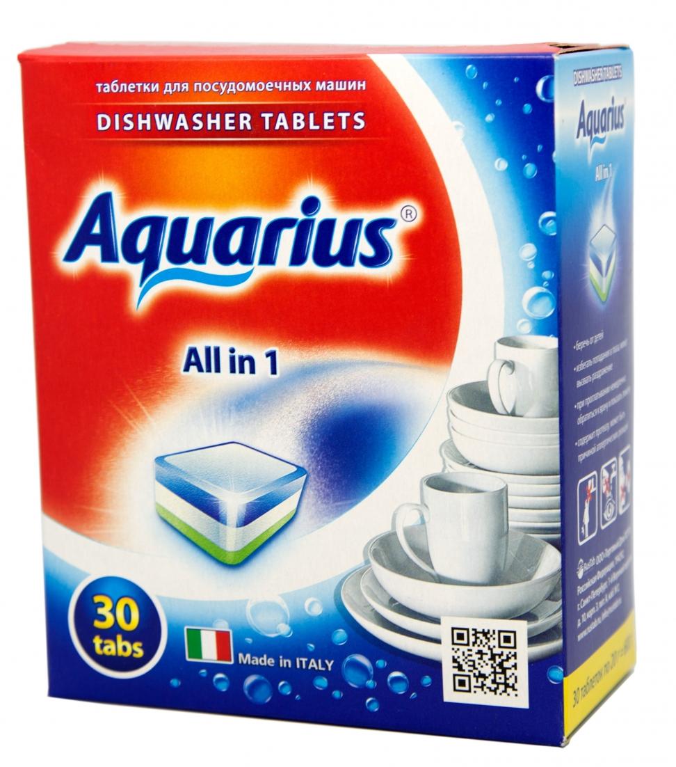 Aquarius ALL in 1 Таблетки для посудомоечных маших 30 таблеток по 20 г