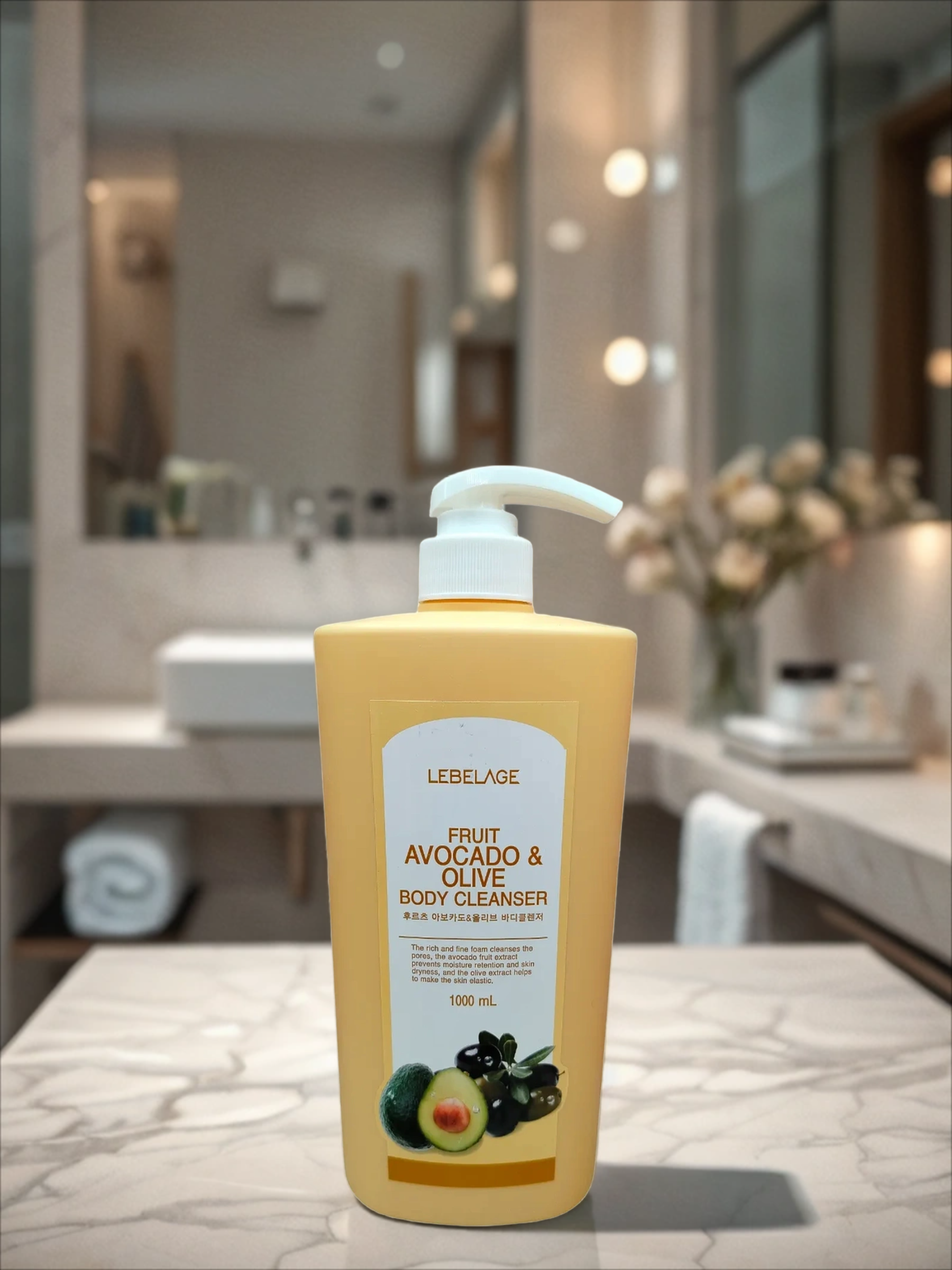 Lebelage Fruit Avocado & Olive Body Cleanser Гель для душа Авокадо и Олива 1000 мл