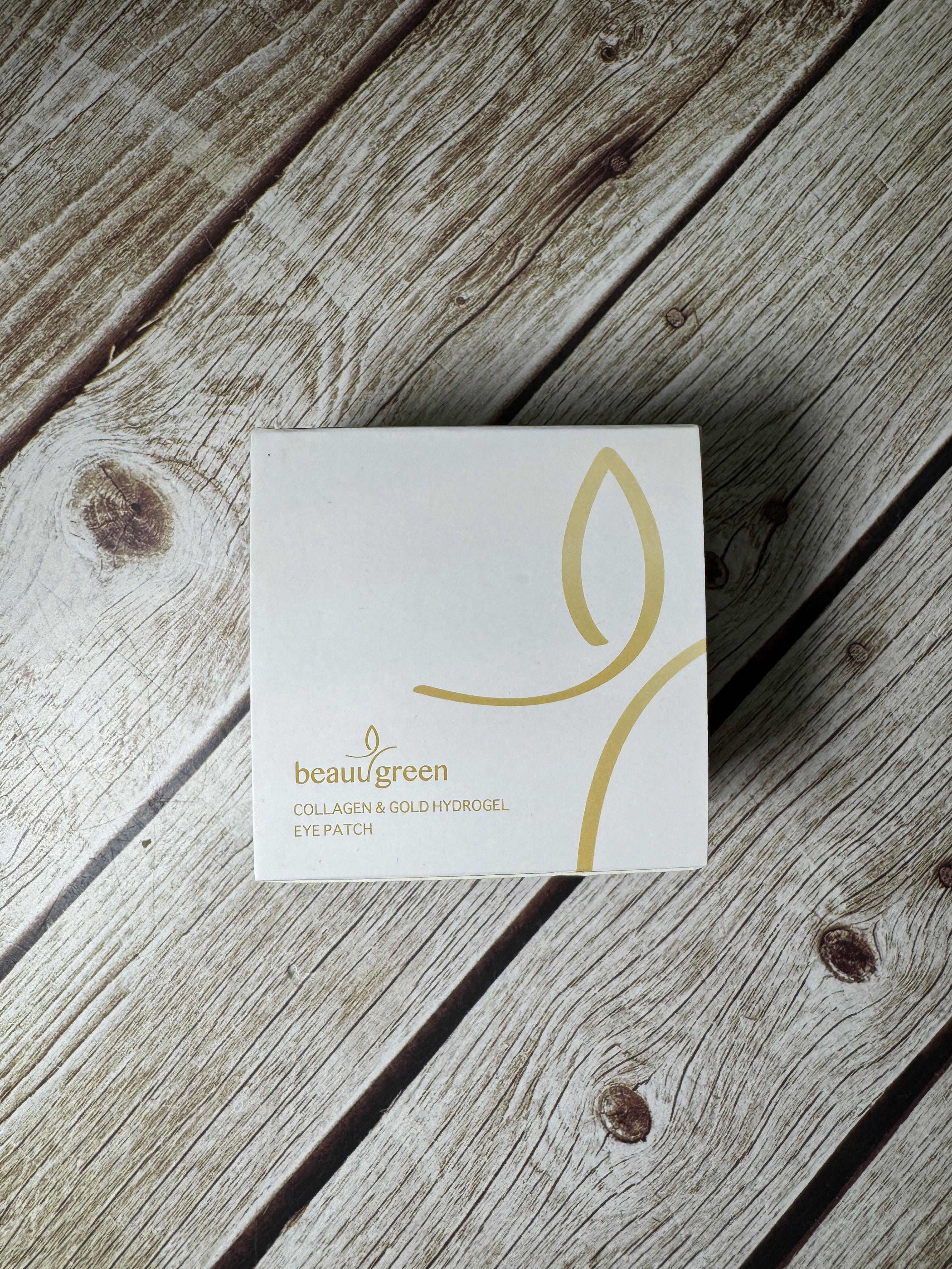 BeauuGreen Hydrogel Eye Patch Anti-Wrinkle Solution Collagen & Gold Гидрогелевые патчи для кожи вокруг глаз с коллагеном и золотом 60 шт 90 гр