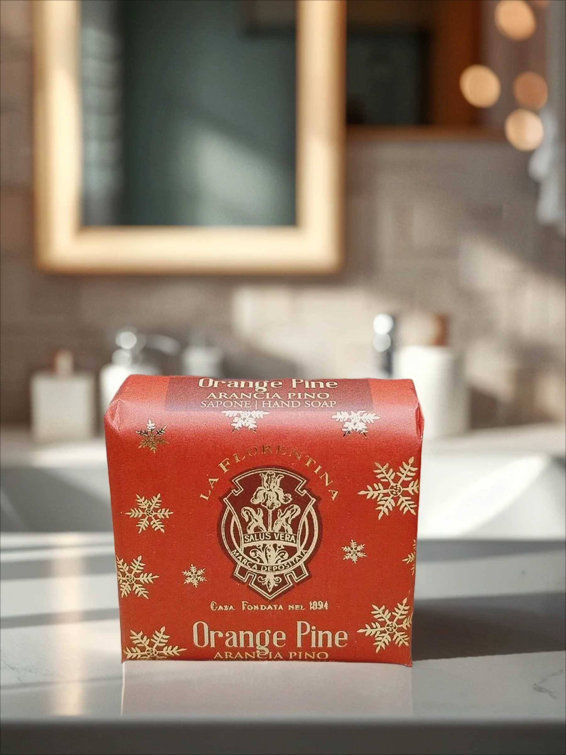 La Florentina Bar Soap Orange Pine Мыло натуральное на основе масел ши и оливы Апельсин и Хвоя 106 гр