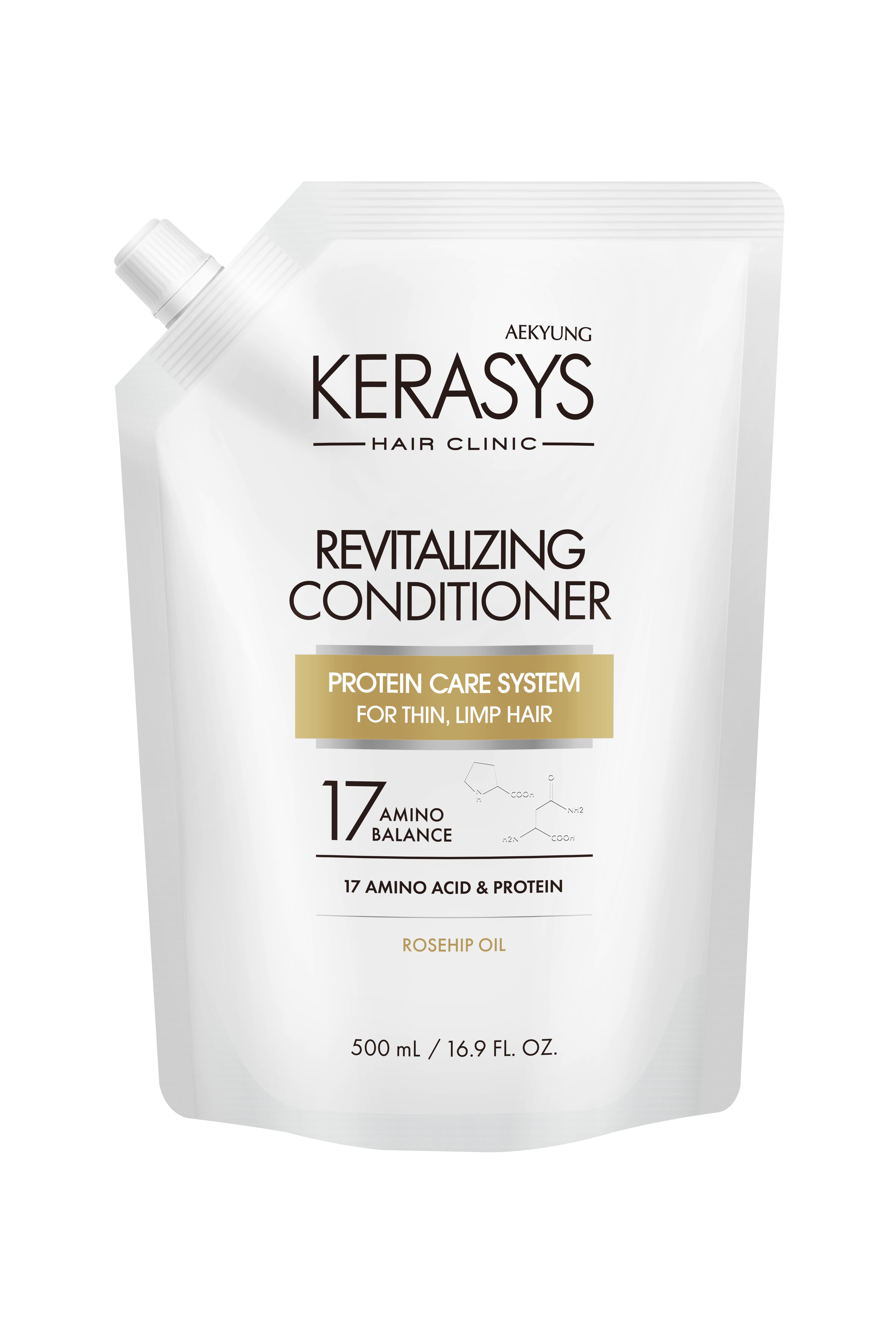 Aekyung Kerasys Volume Clinic Кондиционер для волос Оздоравление и Объем 500 мл запасной блок