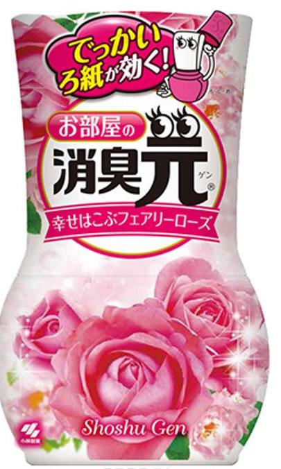 Kobayashi Oheyano Shoshugen Жидкий дезодорант для комнаты аромат розы 400 мл