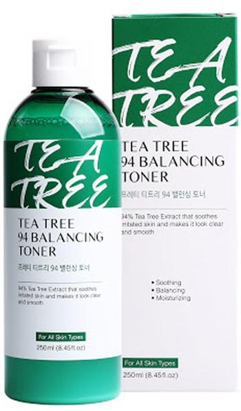 Prreti Tea Tree 94 Balancing Toner Балансирующий тонер с 94% экстрактом чайного дерева для проблемной кожи 250 мл