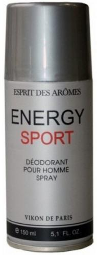 Новая Заря Vikon De Paris Energy Sport Дезодорант аэрозольный парфюмированный для мужчин Энержи спорт 150 мл
