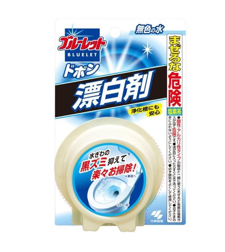 Kobayashi Bluelet Dobon Bleach Очищающая и дезодорирующая таблетка для бачка унитаза с отбеливающим эффектом 120 гр