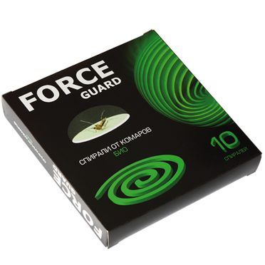 Force Guard Спирали от комаров бездымные зеленые 10 шт