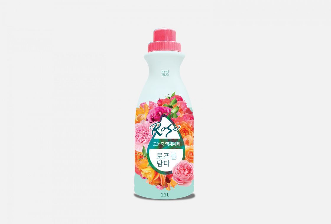 B&D High Enrichment Rose Гель для стирки белья концентрированный с ароматом Розы 1.2 л на 40 стирок