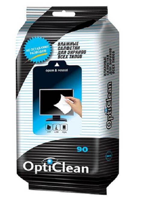 Opti Clean Влажные салфетки для экранов и мониторов всех типов 90 шт