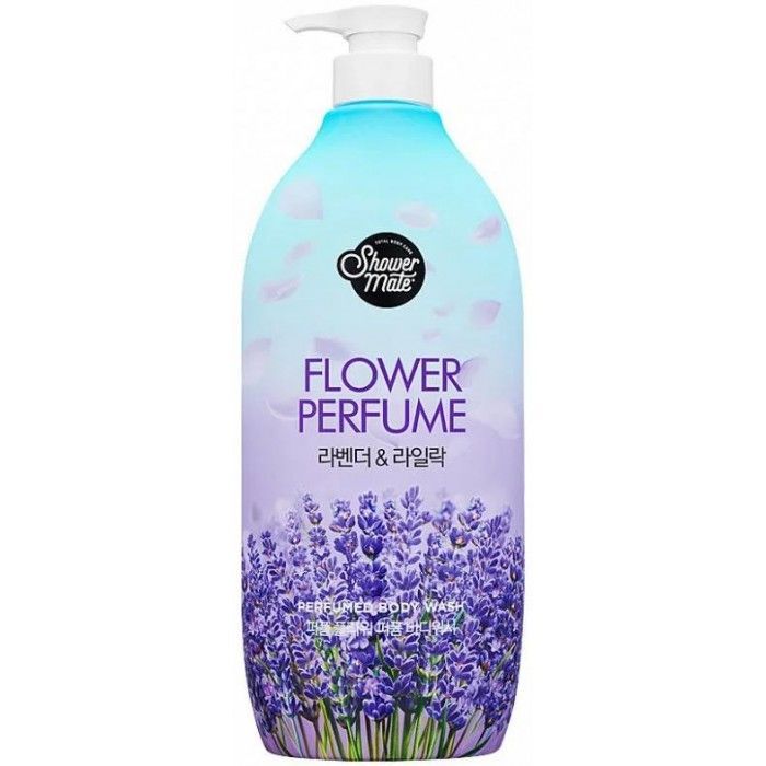 Aekyung Shower Mate Flower Perfume Purple Flower Гель для душа Лаванда 900 гр