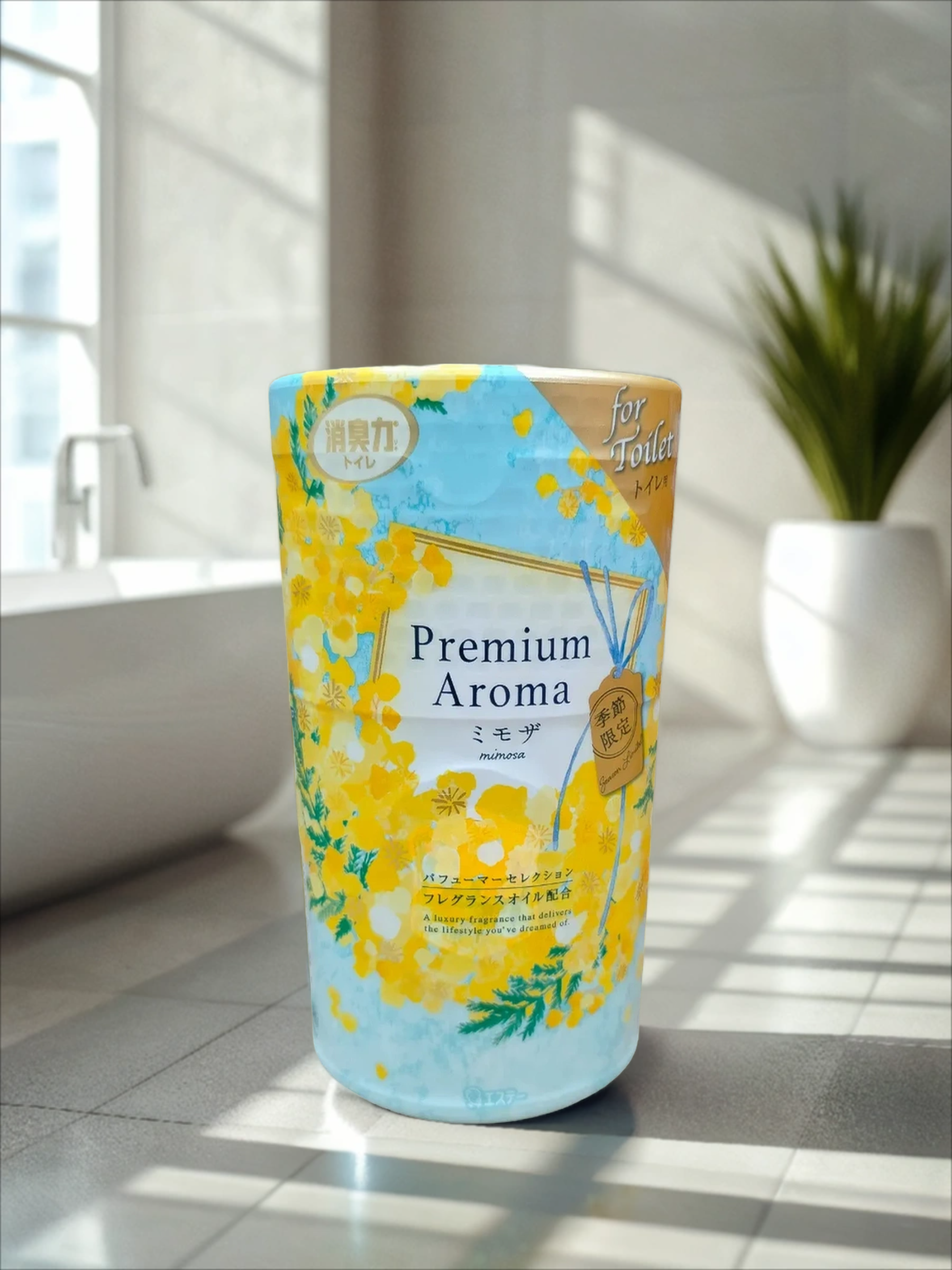 ST Shoushuuriki Premium Aroma Жидкий дезодорант – ароматизатор для туалета с ароматом Мимозы 400 мл