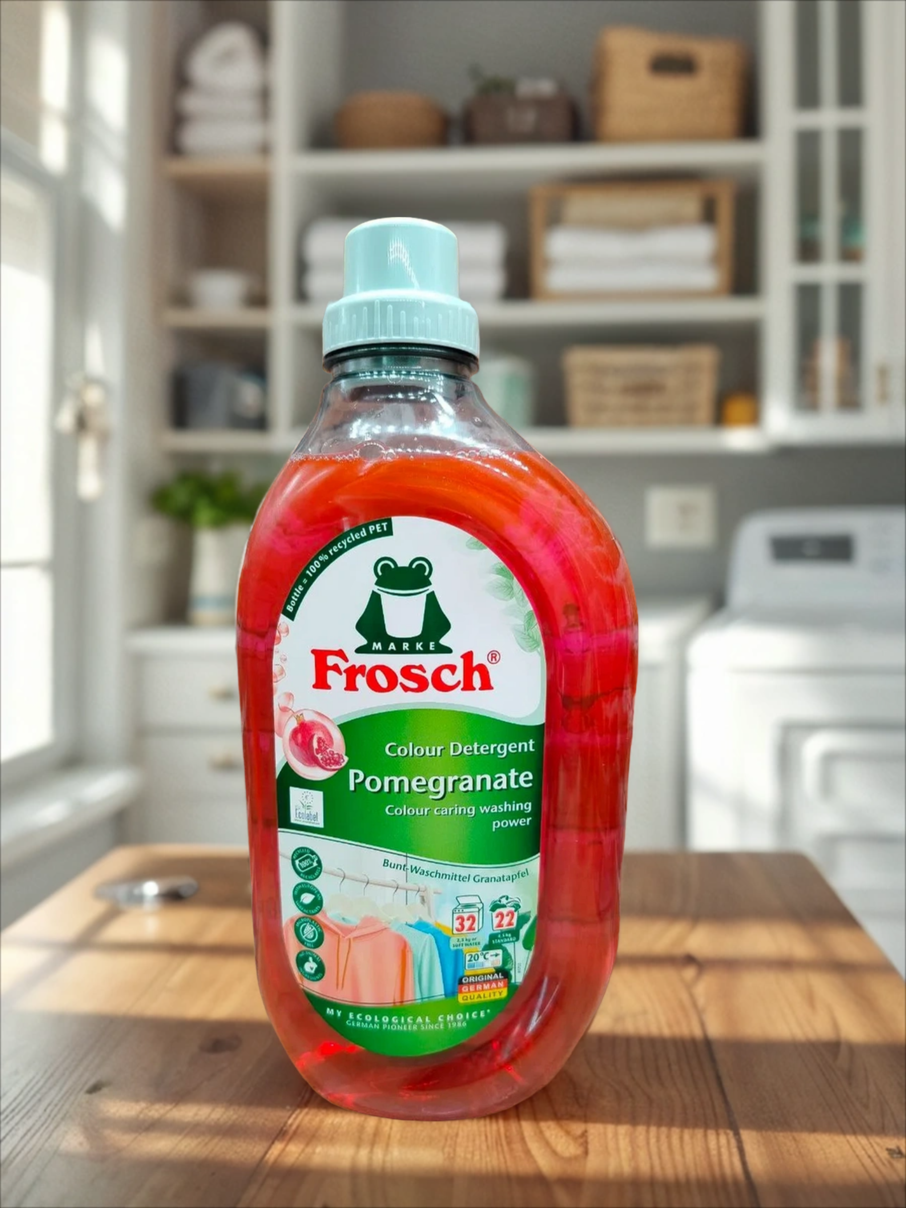 Frosch Colour Detergent Pomegranate Жидкое средство для стирки цветного Гранат 1.5 л на 22 стирки