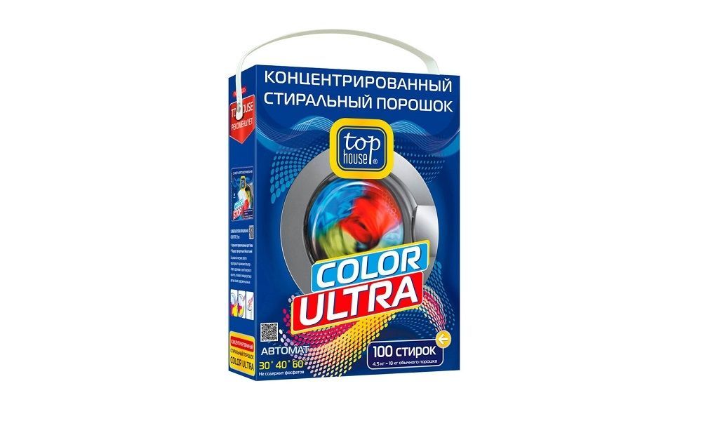 Top House Color Ultra Концентрированный стиральный порошок 1.8 кг на 40 стирок