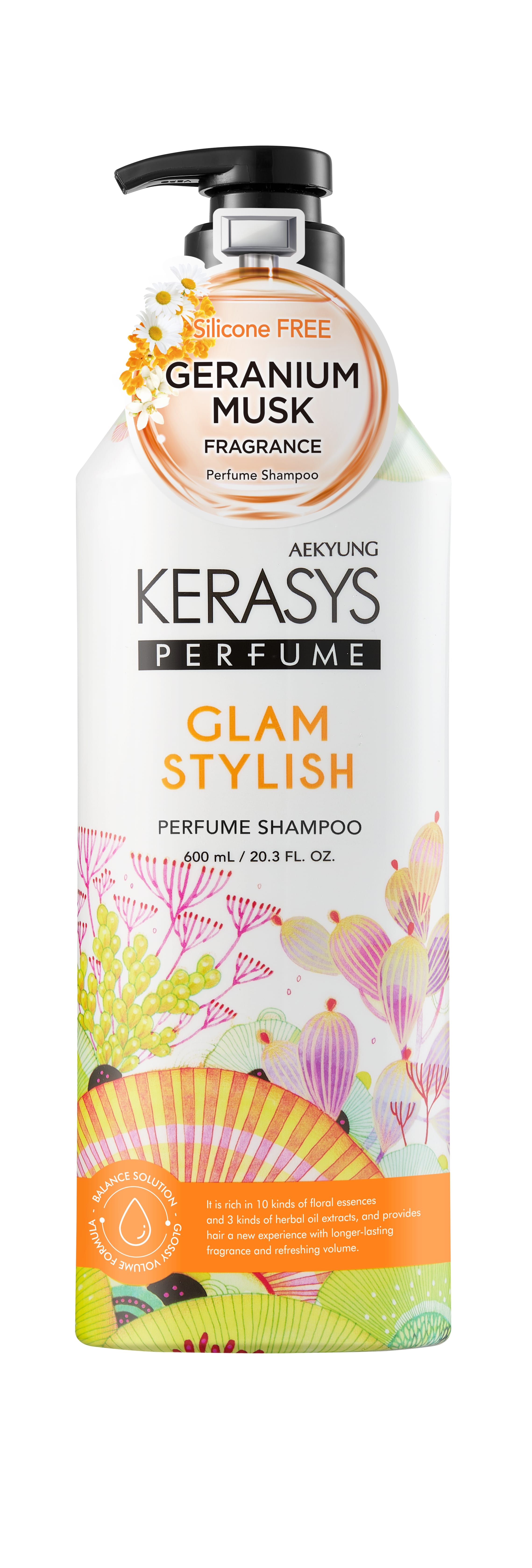 Aekyung Kerasys Parfumed Glam & Stylish Шампунь для волос парфюмированный Гламур 600 мл