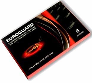 Eurogard Инсектицидные ловушки для уничтожения тараканов 6 шт