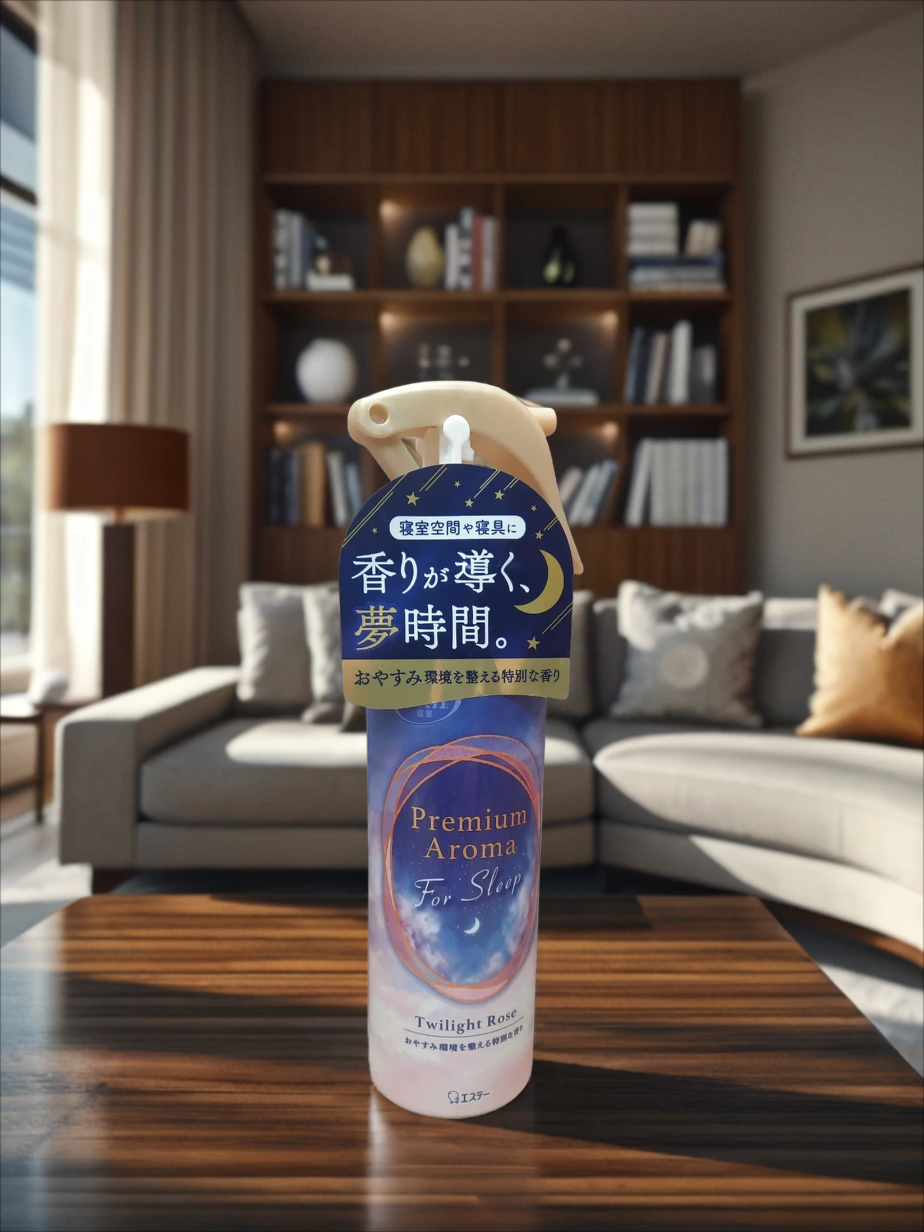 ST Shoushuuriki Premium Aroma For Sleep СпST Shoushuuriki Premium Aroma Спрей дезодорант–ароматизатор для комнат и текстиля Розовые сумерки 165 мл