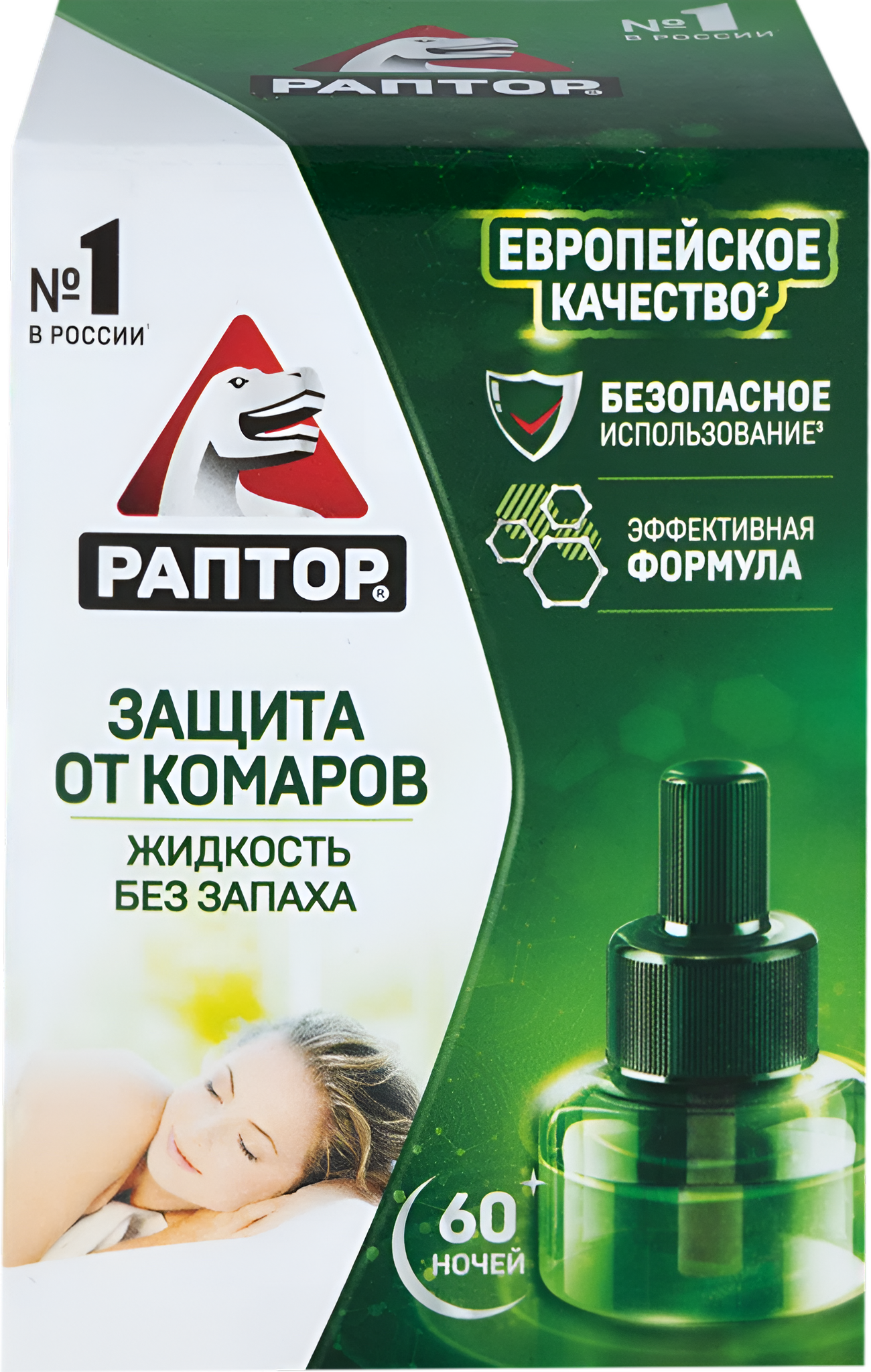 Раптор Жидкость от комаров 60 ночей
