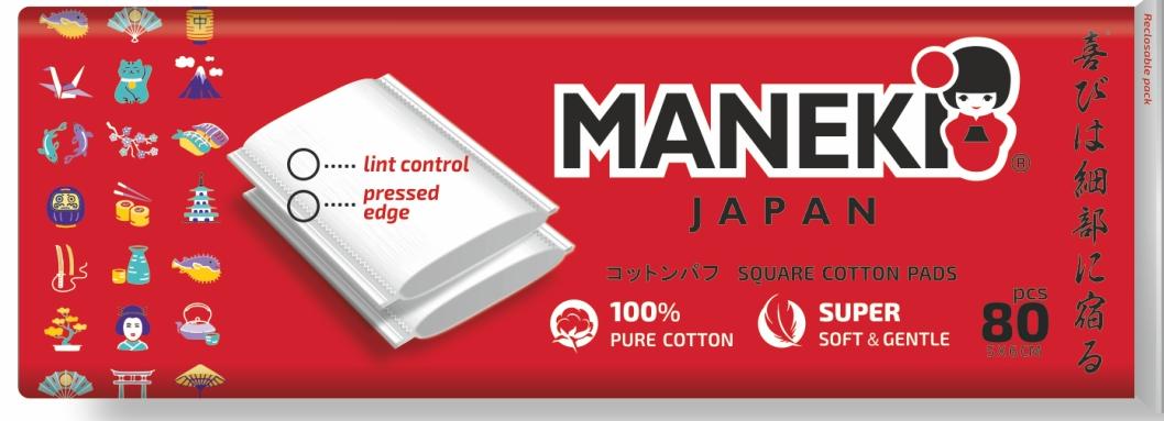 Maneki Lovely Косметические ватные подушечки 80 шт