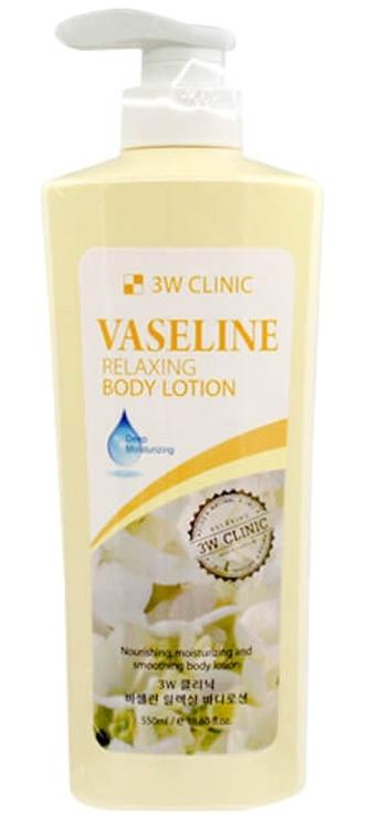3W Clinic Relaxing Body Lotion Vaseline Лосьон для тела с Вазелином 550 мл