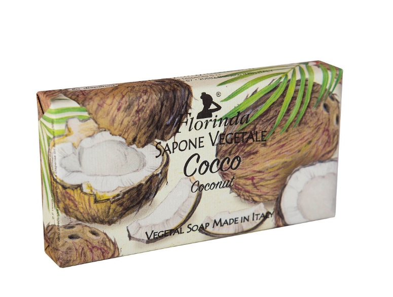 Florinda Vegetal Soap Coconut Мыло натуральное на основе растительных масел Кокос 100 гр