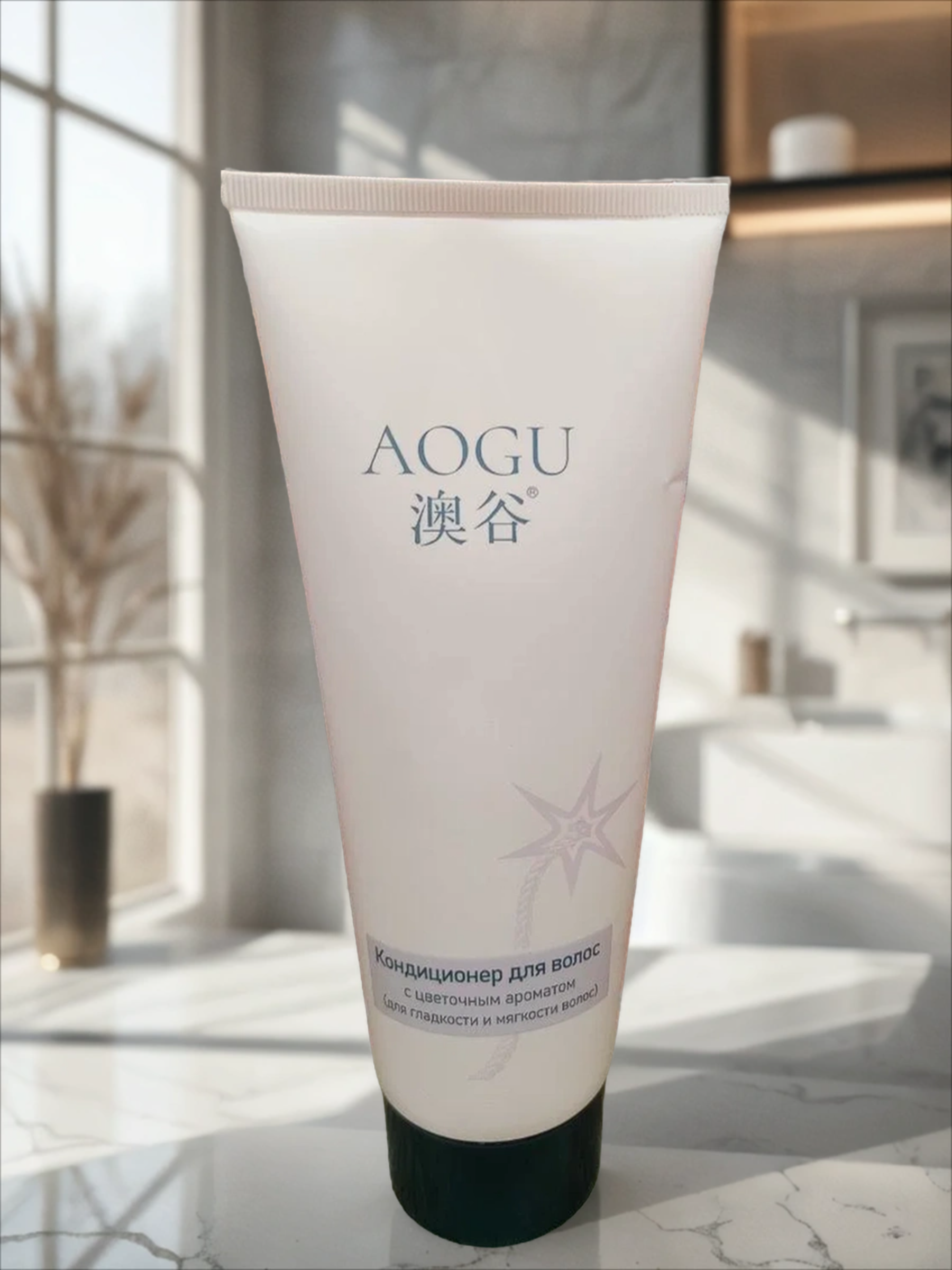 AOGU Кондиционер для гладкости и мягкости волос с цветочным ароматом 300 мл