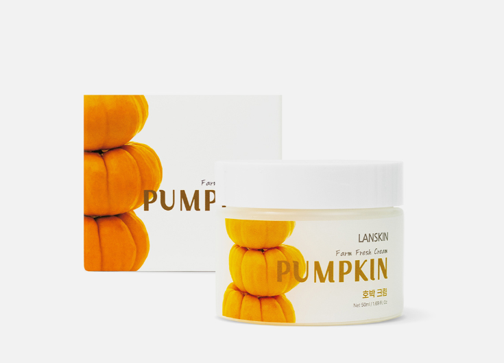 LanSkin Farm Fresh Pumpkin Cream Тонизирующий крем для лица с экстрактом тыквы 50 мл