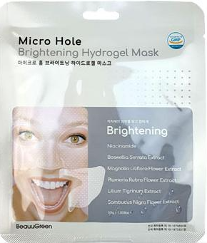 BeauuGreen Micro Hole Brightening Hydrogel Mask Гидрогелевая маска антивозрастная с ниацинамидом