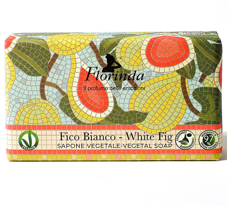 Florinda Vegetal Soap White Fig Мыло натуральное на основе растительных масел Белый Инжир 200 гр