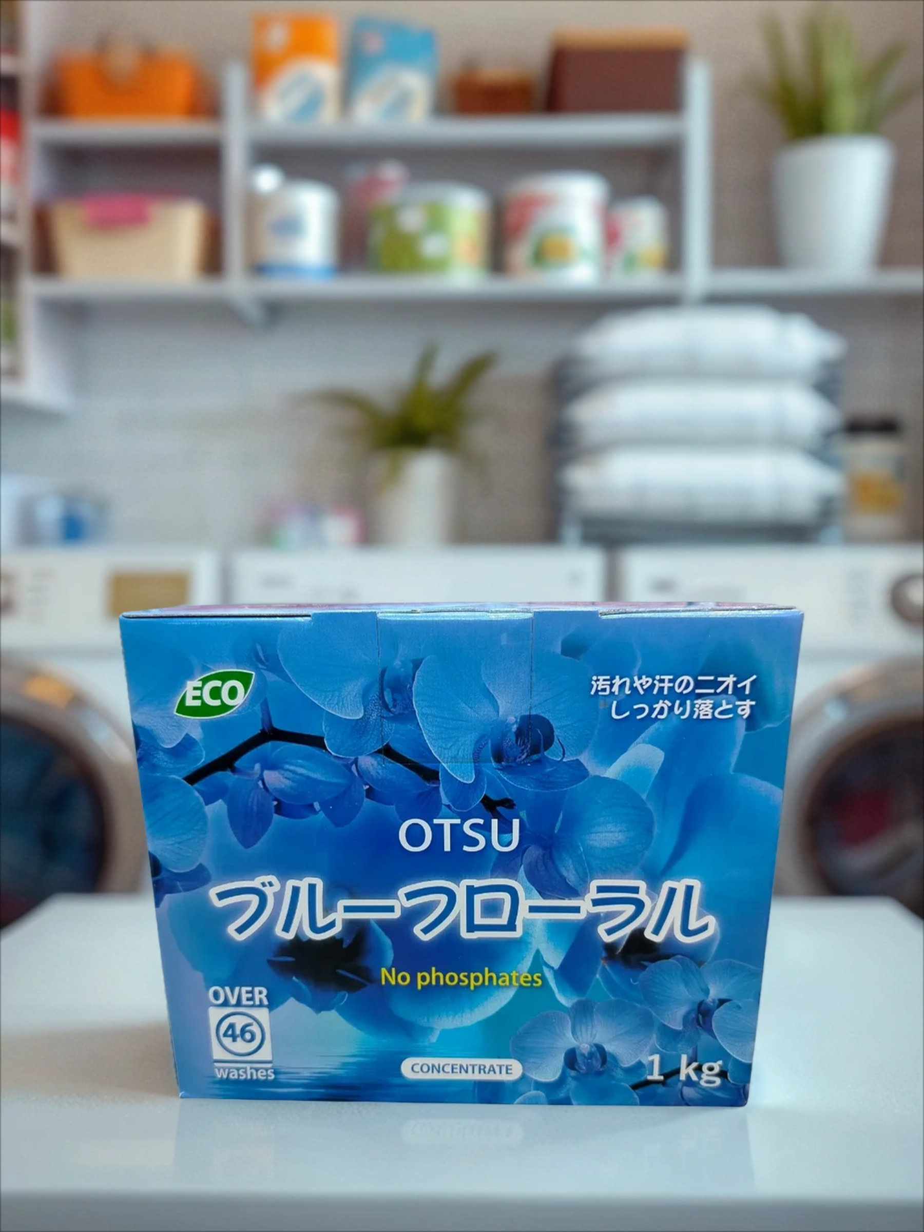 OTSU Стиральный порошок без фосфатов с силой кислорода и натуральным цветочным ароматом 1 кг на 46 стирок