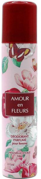 Новая Заря Amour en Fleurs Дезодорант аэрозольный парфюмированный для женщин Любовь в цветах 75 мл