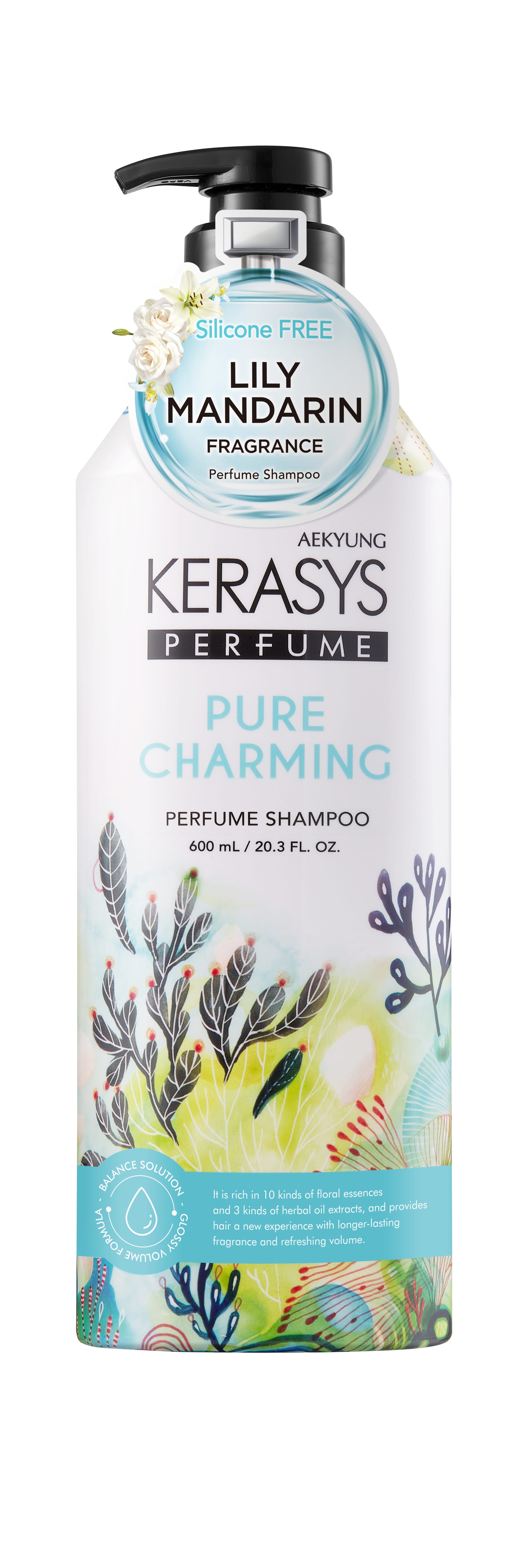 Aekyung Kerasys Parfumed Pure & Charming Шампунь для волос парфюмированный Шарм 600 мл