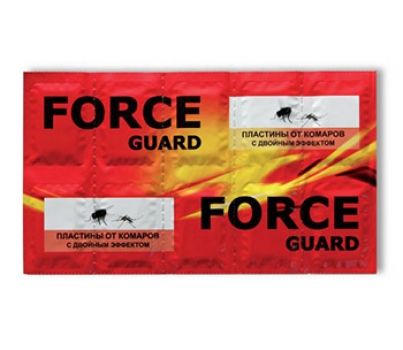 Force Guard Пластины от комаров красные двойной эффект 10 шт