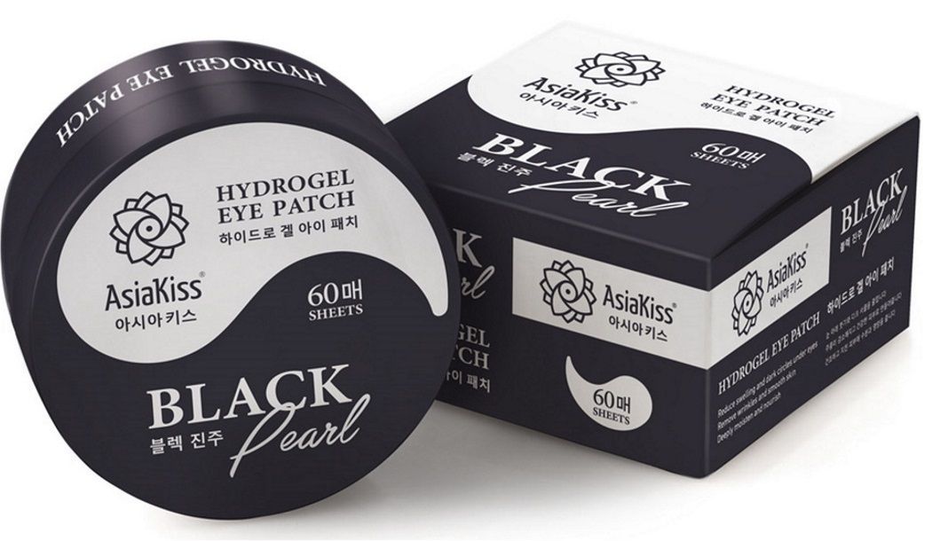 AsiaKiss Hydrogel Eye Patch Black Pearl Патчи гидрогелевые для глаз 60 шт