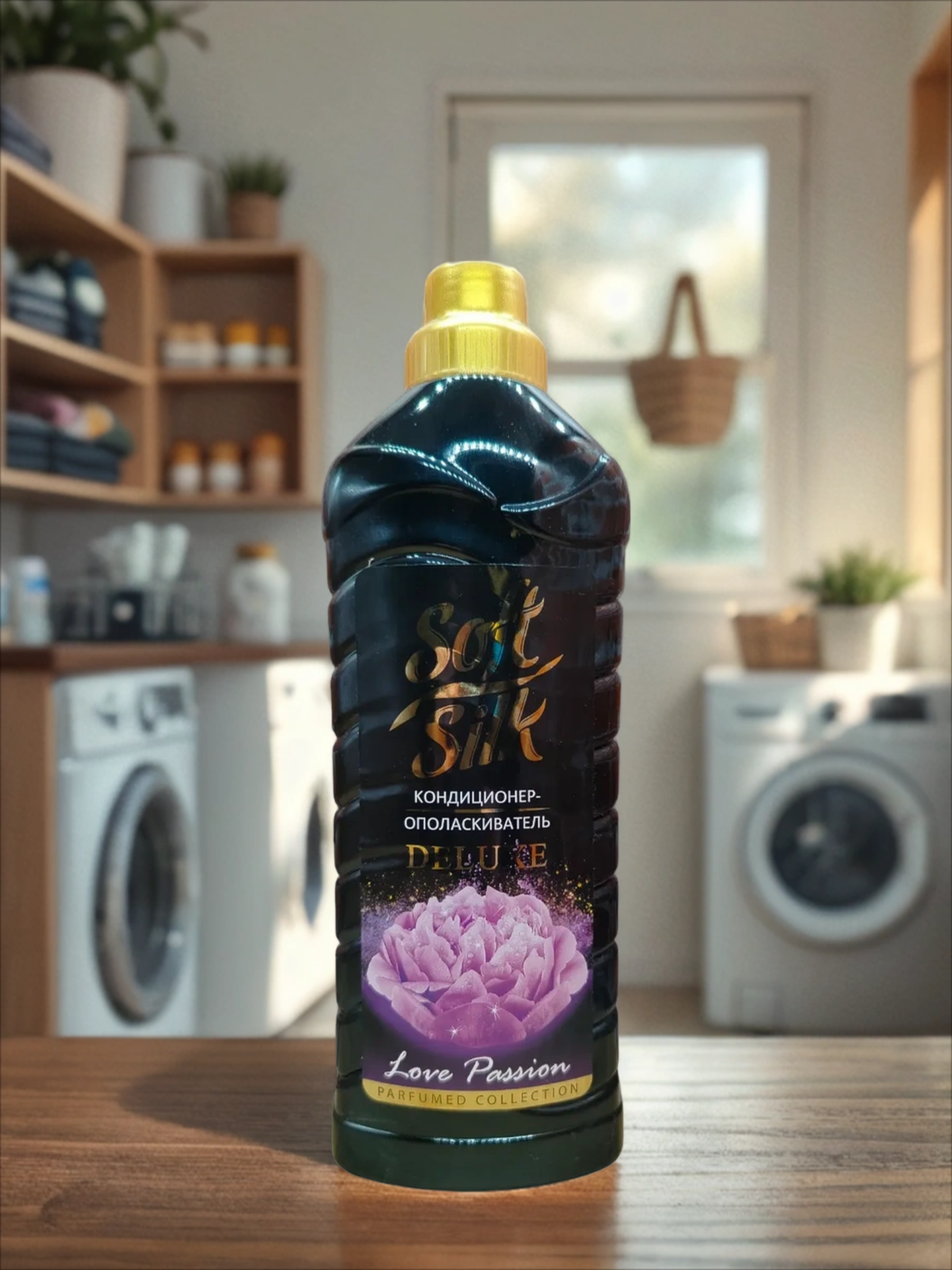 Romax Soft Silk Deluxe Love Passion Кондиционер-ополаскиватель для белья Любовная страсть 1 л на 33 стирки