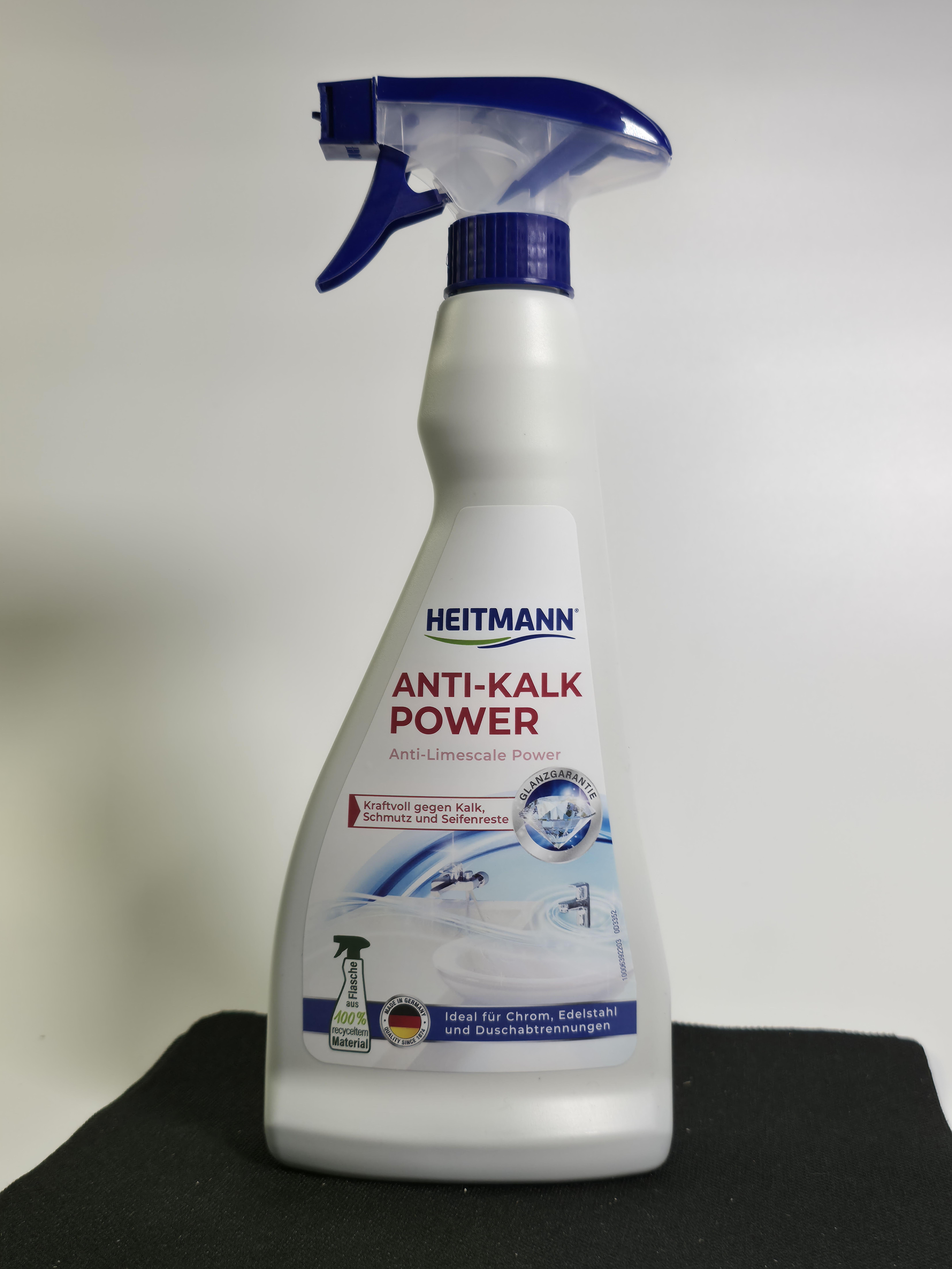 Heitmann Anti-Kalk Power Анти-известь Мощный спрей очиститель для акриловых ванн, душевых кабин, смесителей 500 мл