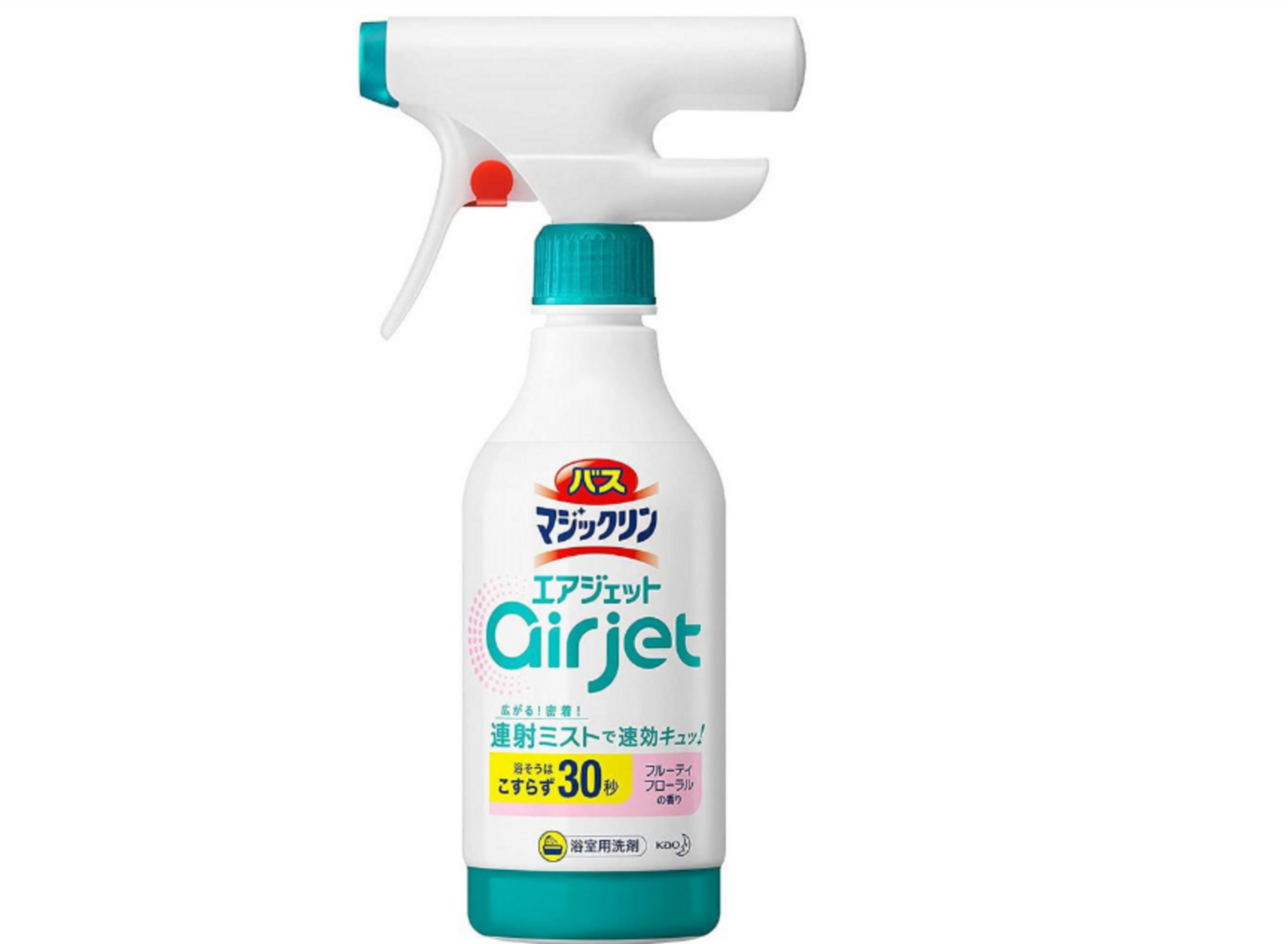 Kao Magiclean Bath Cleaner Airjet Спрей-пенка для ванной комнаты экспресс с ароматом цветов и фруктов 430 мл