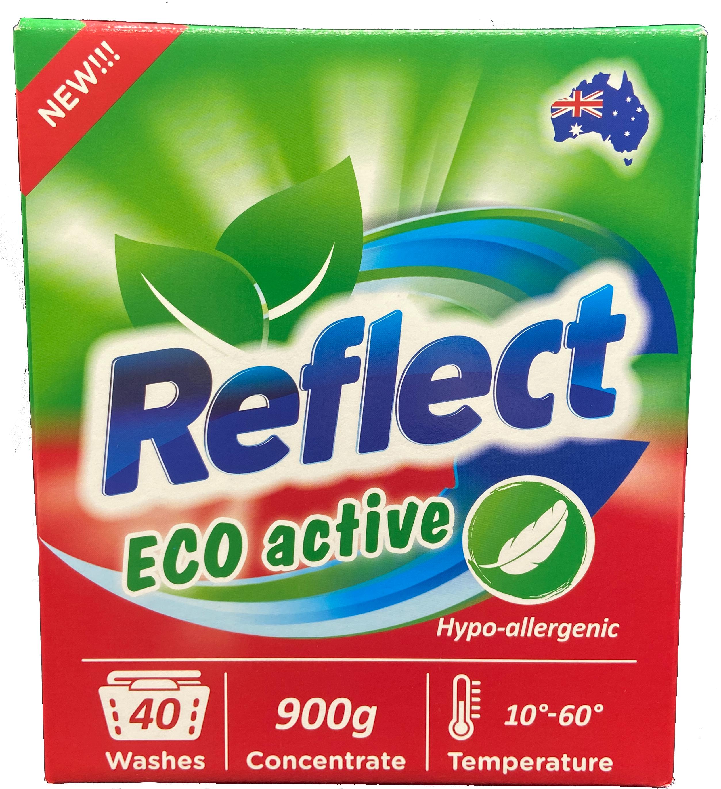 Reflect Eco Active Экологичный гипоаллергенный стиральный порошок универсальный концентрированный 900 гр на 40 стирок