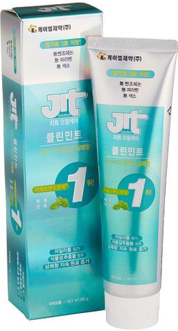 KM Pharmaceutical Jit 1 Гелевая зубная паста длительная свежесть дыхания с экстрактом граната, алоэ и зеленого чая  с ароматом мяты и яблока 120 гр