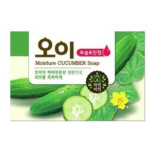 Mukunghwa Moisture Cocumber Soap Увлажняющее косметическое мыло с экстрактом огурца 100 гр