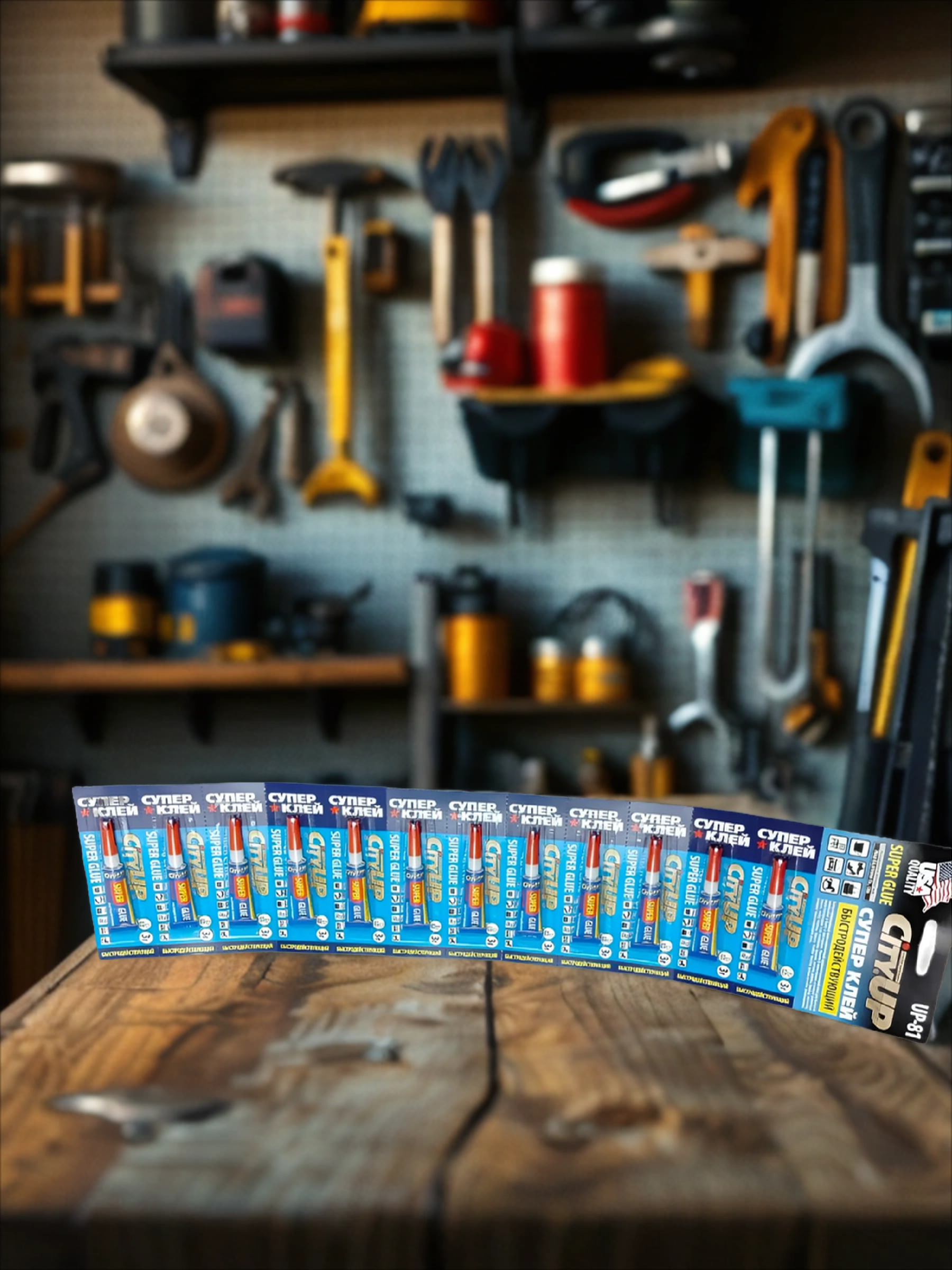 City UP Супер клей Быстродействующий 3 гр 12 шт на карте