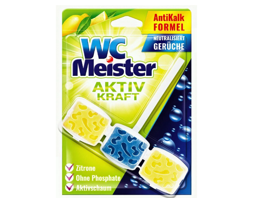 WC Meister Aktiv Kraft WC-Wurfel Zitrone Подвесной блок для унитаза Лимон 45 гр