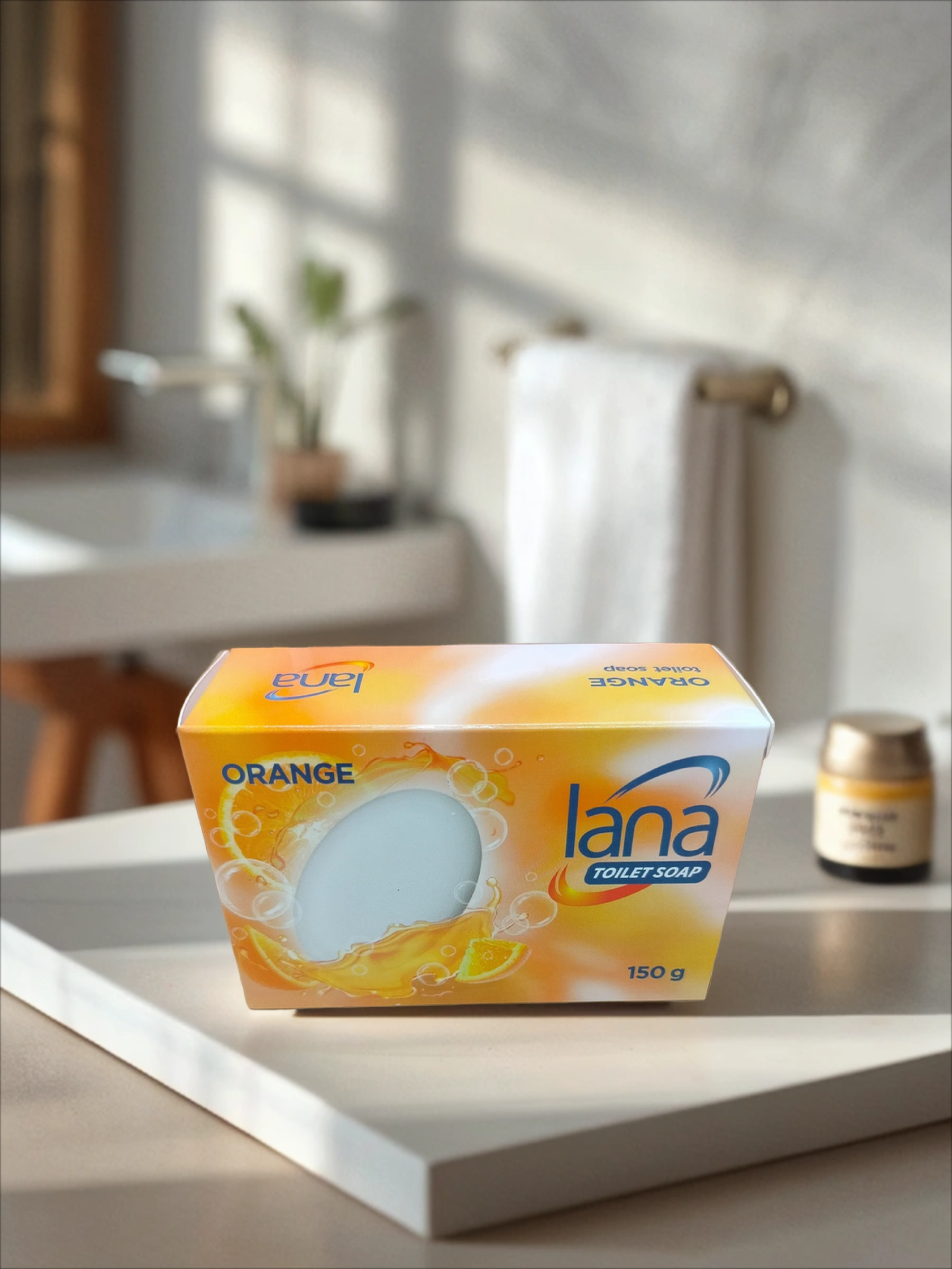 Lana Toilet Soap Orange Туалетное мыло увлажняющее Мандарин и Сливки 150 гр